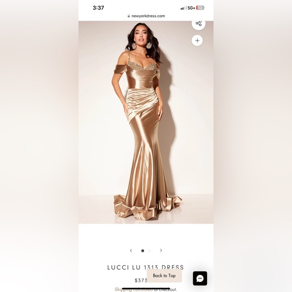 Lucci Lu 1313 Dress in Gold - Picture 3 of 4